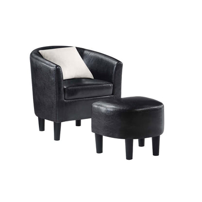 Chair | Take a Seat Churchill Accent Chair with Ottoman | Ultimate Comfort & Style | Durable Poplar Plywood Frame | High-Density Foam Cushion | Removable Fabric Lining | Easy Assembly | By CasaFoyer | casafoyer.myshopify.com