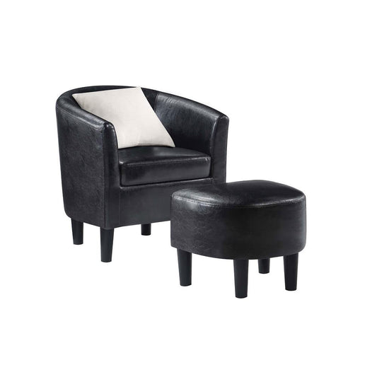 Chair | Take a Seat Churchill Accent Chair with Ottoman | Ultimate Comfort & Style | Durable Poplar Plywood Frame | High-Density Foam Cushion | Removable Fabric Lining | Easy Assembly | By CasaFoyer | casafoyer.myshopify.com
