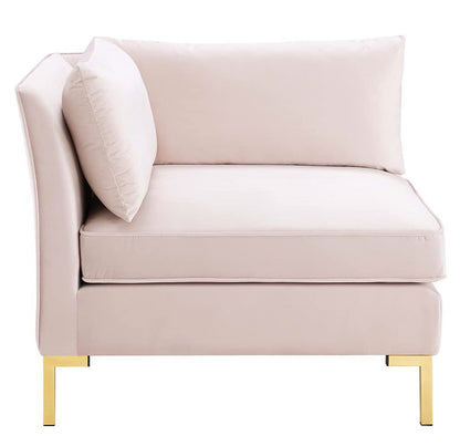 kitchen and dining room sets | CasaFoyer Ardent Performance Velvet 6-Piece Sectional Sofa | Vintage Modern Glam Deco Style | Stain-Resistant | Premium Seating | Gold Metal Legs | 440 lbs Weight Capacity | casafoyer.myshopify.com