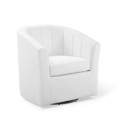 home office desk chairs | CasaFoyer Prospect Performance Velvet Swivel Armchair | Stain-Resistant Barrel Back Design | Retro Modern Elements | Ultimate Comfort | Sturdy Swivel Base | Assembly Required | White | casafoyer.myshopify.com