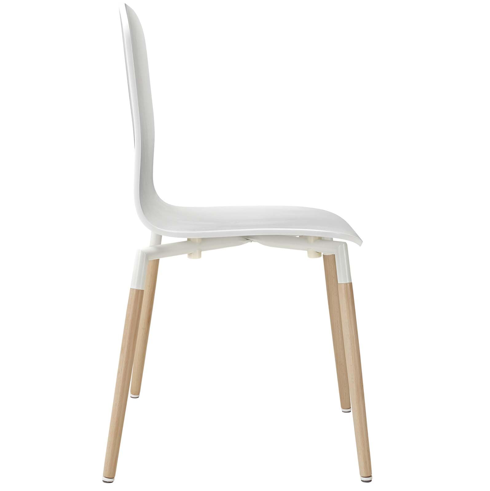 home office desk chairs | CasaFoyer Stack Wood Dining Chair | Sleek & Elegant Design | Steel Top | Beech Wood Legs | Painted Finish | Ideal for Minimalist Interiors | casafoyer.myshopify.com