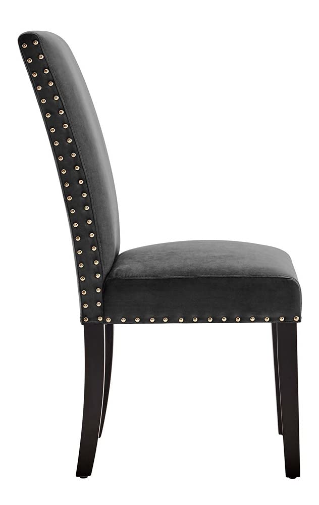 home office desk chairs | CasaFoyer Parcel Upholstered Performance Velvet Dining Room Side Chair - Set of 2 | Stain-Resistant | Vintage Modern Design | Soft Foam Padding | 285 lbs Weight Capacity | casafoyer.myshopify.com