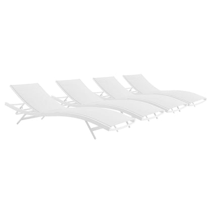 home office desk chairs | CasaFoyer Glimpse Outdoor Patio Chaise Lounge Chair Set of 4 | Comfortable & Stylish | Breathable Mesh Seat | Adjustable Recline | Durable Aluminum Frame | Non-Marking Foot Caps | Modern Design | 331 lbs Weight Capacity | casafoyer.myshopify.com