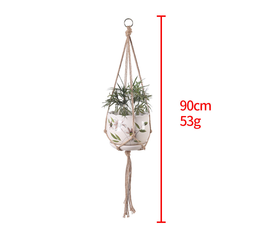 Hanging Decor | CasaFoyer Hand-woven plant hanging cotton rope sling | casafoyer.myshopify.com