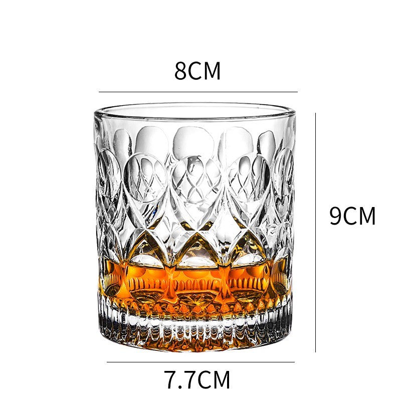 Bed Linen | Whiskey Glass Wine Glass Foreign Wine Glass Crystal Glass Octagonal Glass Thickened Bar Glass Set Beer Glass | casafoyer.myshopify.com