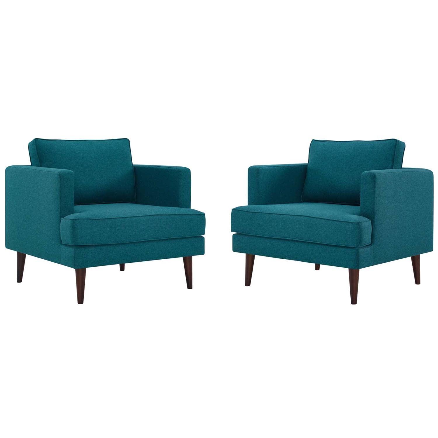 home office desk chairs | CasaFoyer Agile Armchair Set of 2 | Stylish & Versatile Seating | Teal | Mid-Century, Contemporary, Modern Décor | Non-Marking Foot Caps | Removable & Machine-Washable Covers | 441 lbs Weight Capacity | Includes 2 Armchairs | casafoyer.myshopify.com