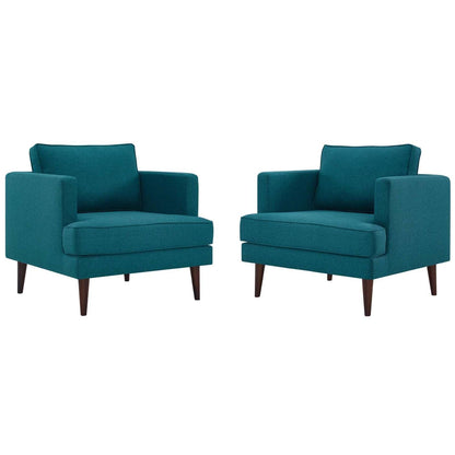 home office desk chairs | CasaFoyer Agile Armchair Set of 2 | Stylish & Versatile Seating | Teal | Mid-Century, Contemporary, Modern Décor | Non-Marking Foot Caps | Removable & Machine-Washable Covers | 441 lbs Weight Capacity | Includes 2 Armchairs | casafoyer.myshopify.com