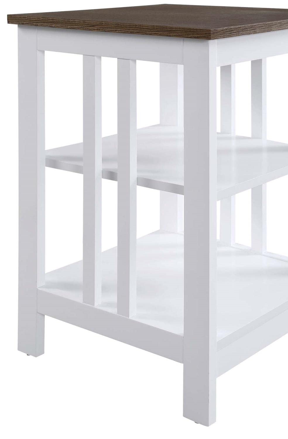 TABLE | Mission End Table with Shelves by Ergode | Sleek Surface Top | Extra Storage | Durable Construction | Perfect for Living Areas | Mission Collection | casafoyer.myshopify.com