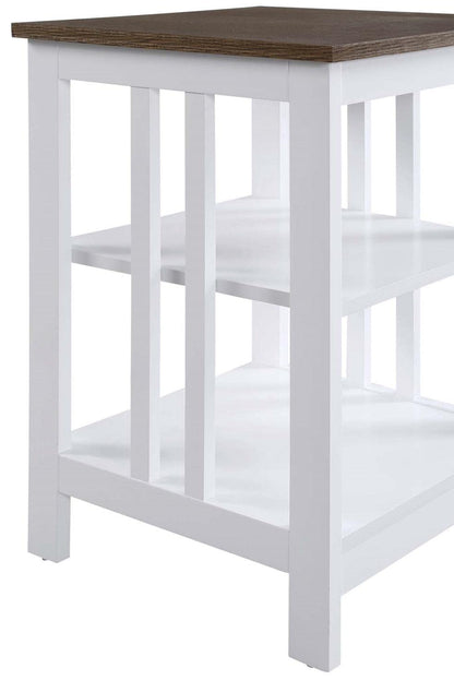 TABLE | Mission End Table with Shelves by Ergode | Sleek Surface Top | Extra Storage | Durable Construction | Perfect for Living Areas | Mission Collection | casafoyer.myshopify.com