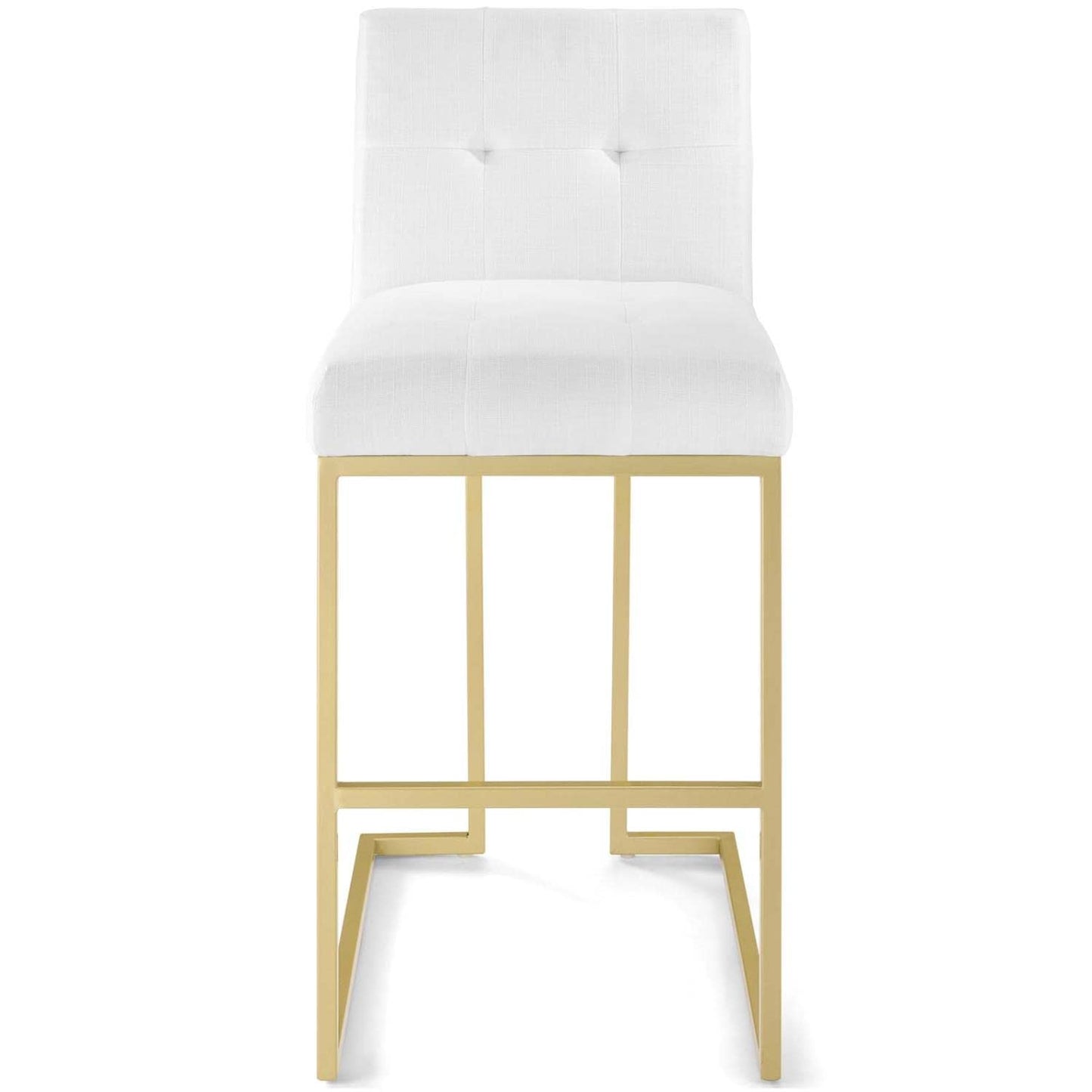 barstools | CasaFoyer Privy Bar Stool | Glamorous Deco-Inspired Design | Soft Fabric Upholstery | Gold Stainless Steel Base | Convenient Footrest | No Assembly | 331 lbs Capacity | 1 Stool | casafoyer.myshopify.com