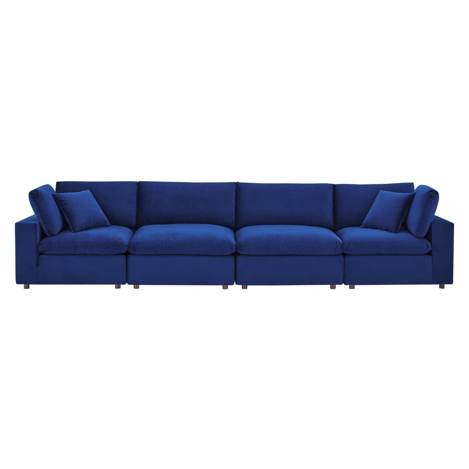 sofas | CasaFoyer Commix Sofa Set | Luxurious & Inviting | Plush Comfort | Stain-Resistant Velvet | Solid Wood Construction | Navy | casafoyer.myshopify.com