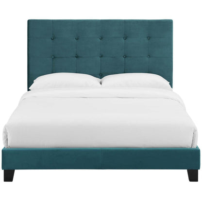 Bed | CasaFoyer Melanie Full Platform Bed | Chic Elegance | Stain-Resistant Velvet | Wood Slat Support | 800 lbs Weight Capacity | casafoyer.myshopify.com