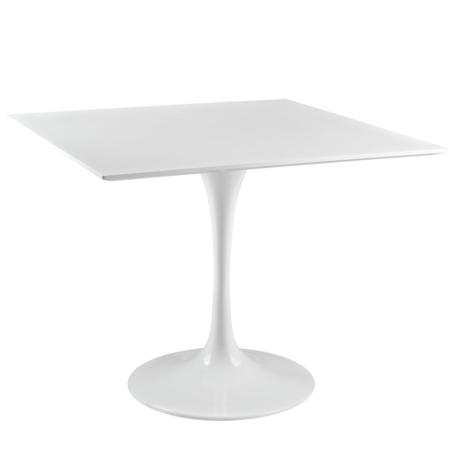 Dining Table | Lippa 36 Square Dining Table | Timeless Design | Chip-Resistant Finish | Modernism Icon | Metal Tapered Base | White Top | casafoyer.myshopify.com