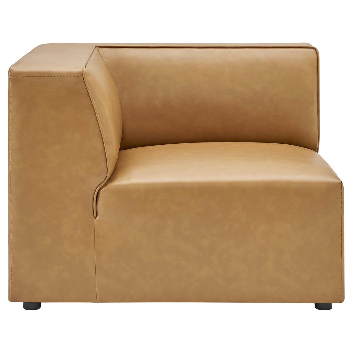 sofas | CasaFoyer Mingle Vegan Leather Corner Chair | Ultimate Comfort & Style | Spacious Seating | Dense Foam Padding | Versatile Design | Luxurious Upholstery | Elegant Piping | Sturdy Legs | casafoyer.myshopify.com