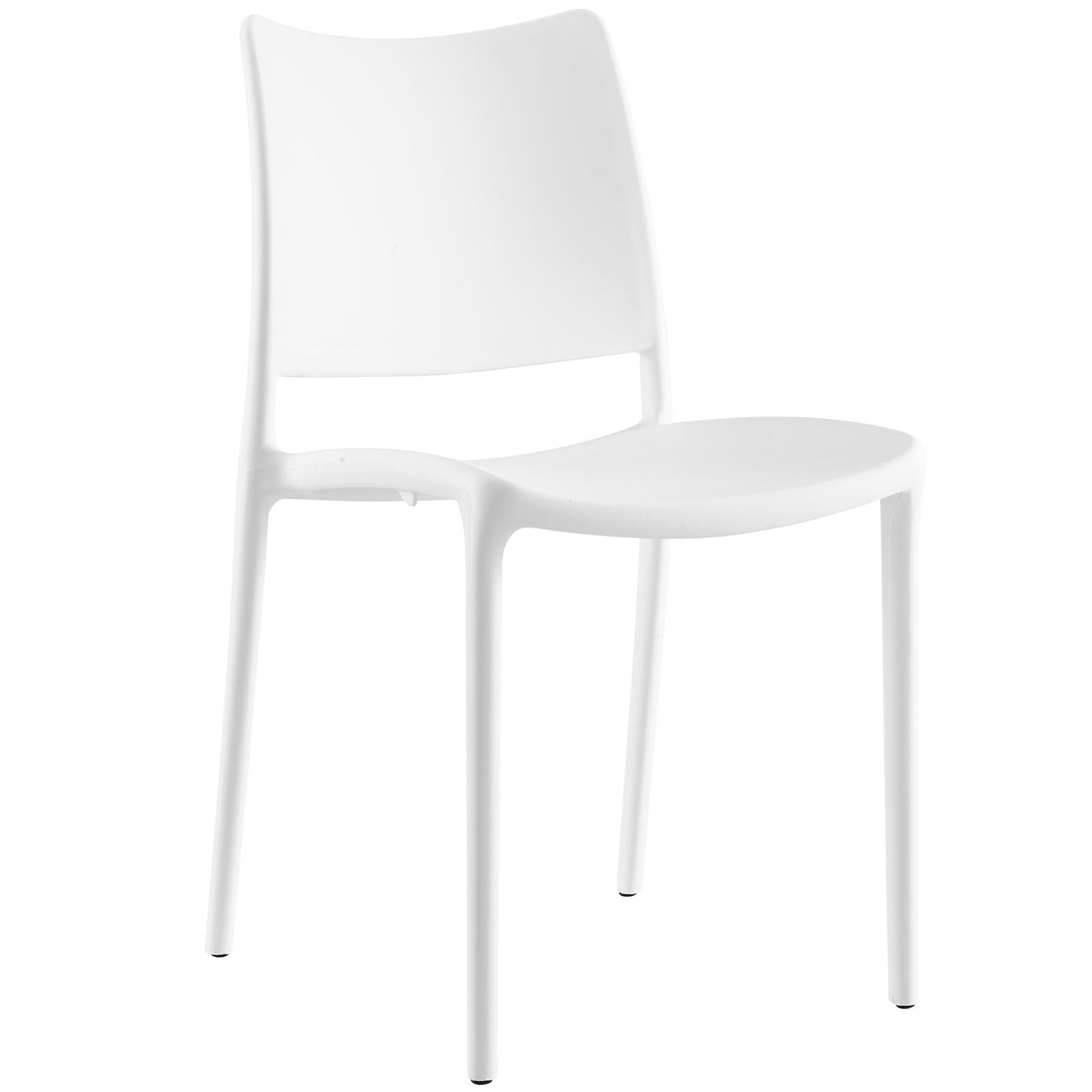 Chair | Hipster Dining Side Chair | Captivating & Interactive Design | Stackable | Fully Assembled | Indoor/Outdoor Use | White | casafoyer.myshopify.com