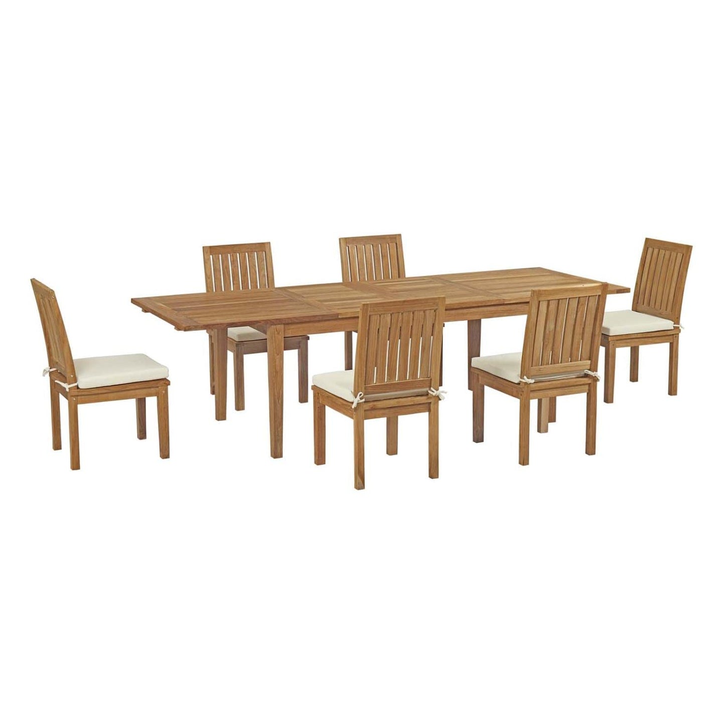 executive chairs | CasaFoyer Stunning Teak Wood Outdoor Set | Marina Collection | 7 Piece Patio Dining Set | Table & Chairs | All-Weather Cushions | Durable & Timeless Design | casafoyer.myshopify.com