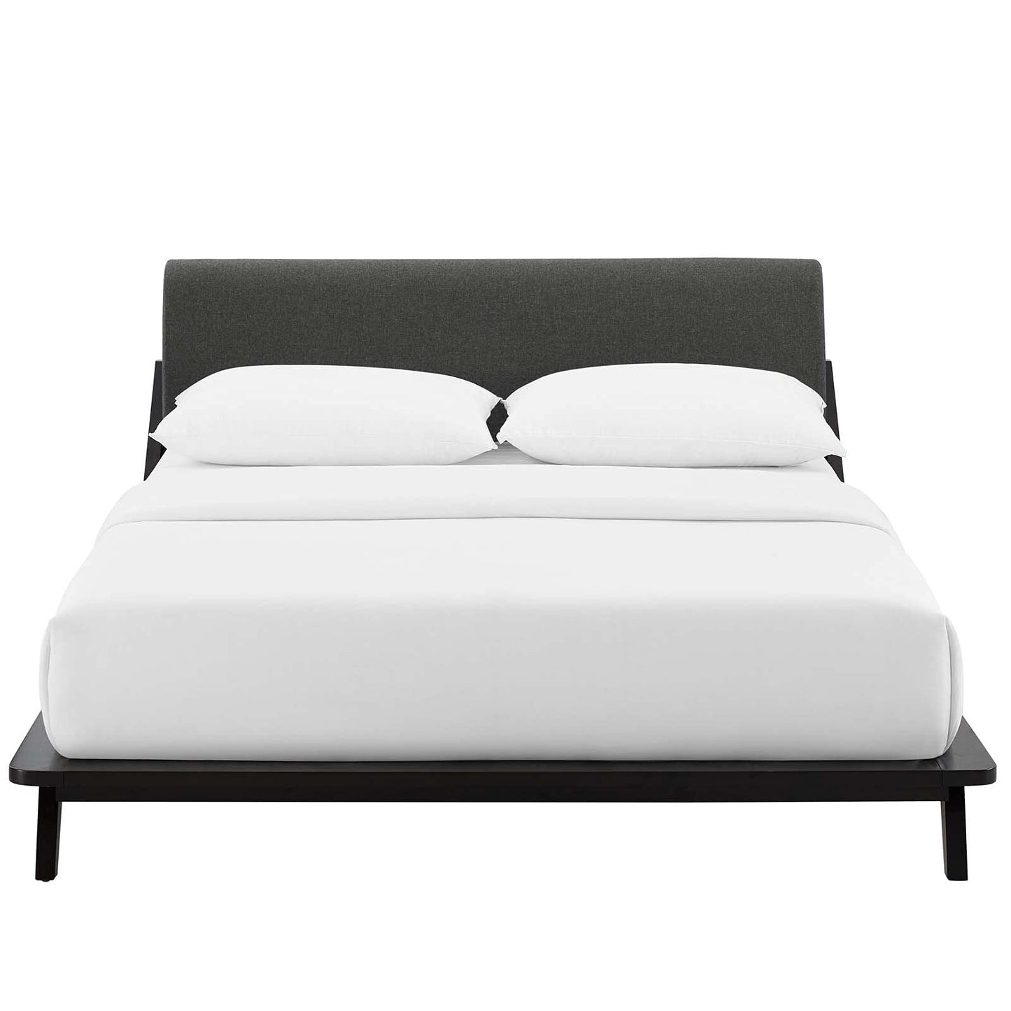 adjustable bed bases | CasaFoyer Luella Queen Platform Bed | Luxurious Sled Design | Upholstered Headboard | Solid Wood Frame | Slatted Support System | Ideal for Memory Foam, Innerspring, Latex, Hybrid Mattresses | Sleek Mid-Century Style | 800 lbs Weight Capacity | casafoyer.myshopify.com