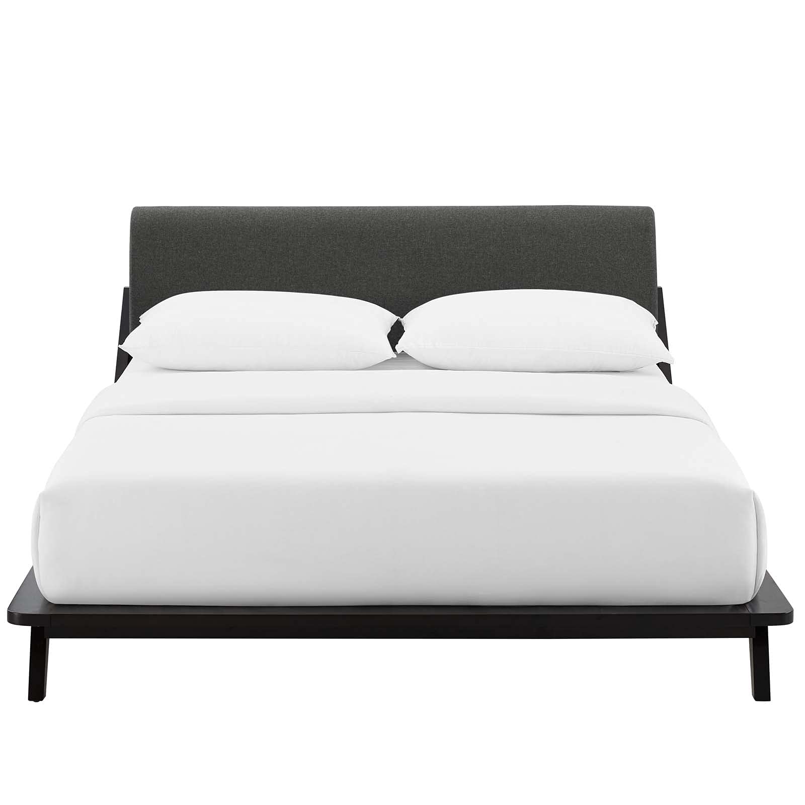 adjustable bed bases | CasaFoyer Luella Queen Platform Bed | Luxurious Sled Design | Upholstered Headboard | Solid Wood Frame | Slatted Support System | Ideal for Memory Foam, Innerspring, Latex, Hybrid Mattresses | Sleek Mid-Century Style | 800 lbs Weight Capacity | casafoyer.myshopify.com