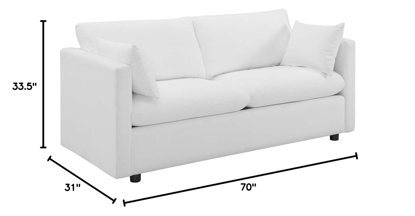 Sofa & Chair sets | CasaFoyer Activate | Versatile & Stylish Sofa | Cozy Seating | Soft Polyester Upholstery | Compact Box Delivery | Easy Setup | Rounded Cushion Corners | Accent Pillows | Wood Legs | 1102 lbs Weight Capacity | casafoyer.myshopify.com