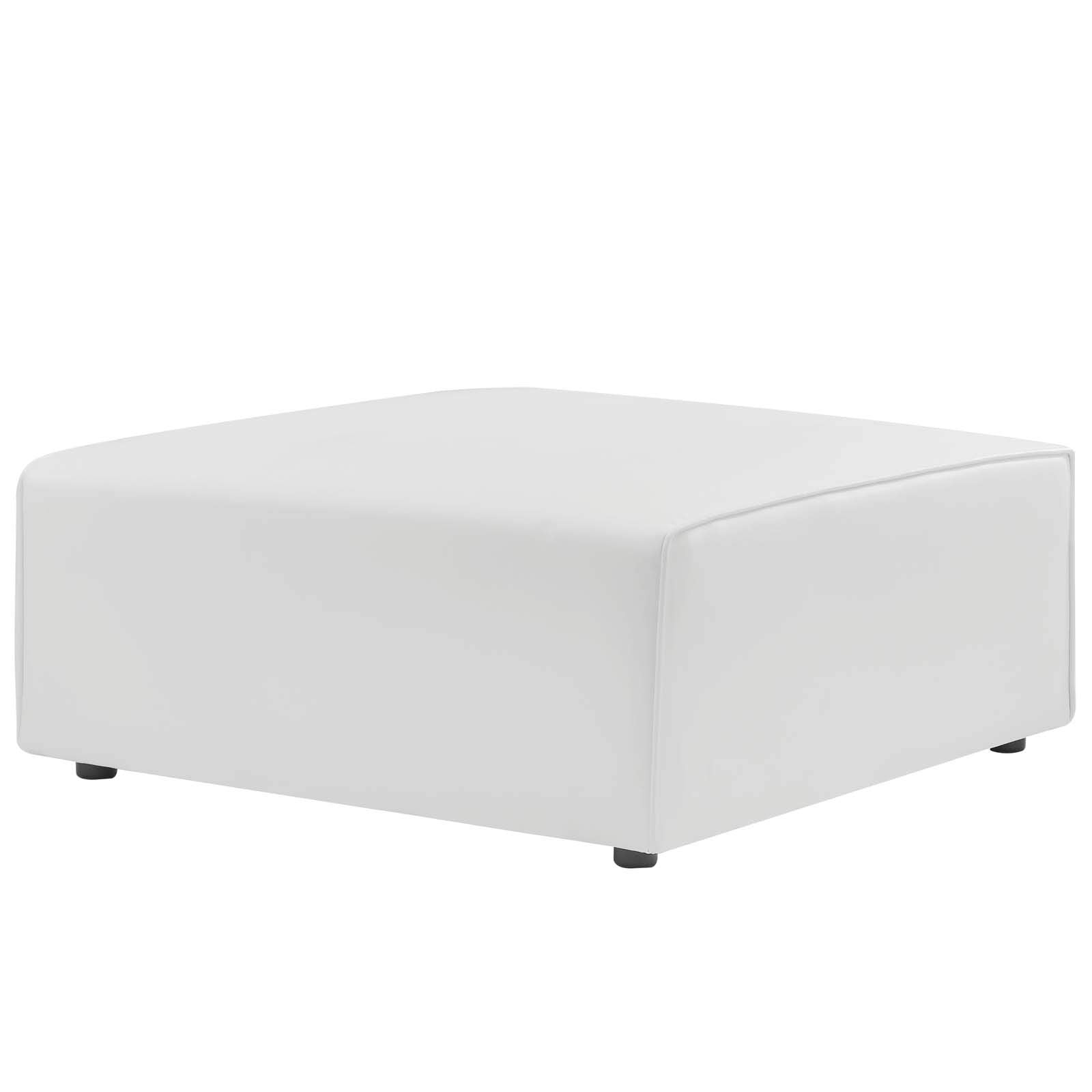 ottomans | CasaFoyer Mingle Vegan Leather Ottoman | Comfort & Style | Spacious & Visually Appealing | Dense Foam Padding | Adjustable & Versatile | Luxurious Vegan Leather Upholstery | Sturdy Legs | Modular Sectional Collection | casafoyer.myshopify.com