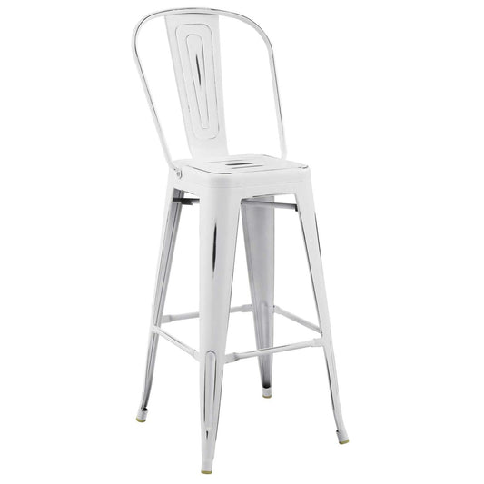 home office desk chairs | CasaFoyer Promenade Bar Stool | Vintage Powder Coated Steel | Classic Bistro Charm | Versatile & Stylish | Perfect for Breakfast Nook or Bar Area | casafoyer.myshopify.com