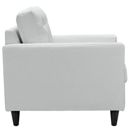 home office desk chairs | CasaFoyer Empress Leather Armchair | Exquisite Design | Tufted Buttons | Luxurious Cushions | Elegant Armrests | Solid Wood Legs | Floor Protection | White | casafoyer.myshopify.com