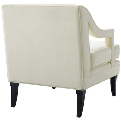 home office desk chairs | CasaFoyer Concur Performance Velvet Armchair | Sleek Design | Stain-Resistant | Plush Cushion | Machine Washable Cover | Solid Birch Legs | Modern & Mid-Century Decor | 331 lbs Weight Capacity | casafoyer.myshopify.com