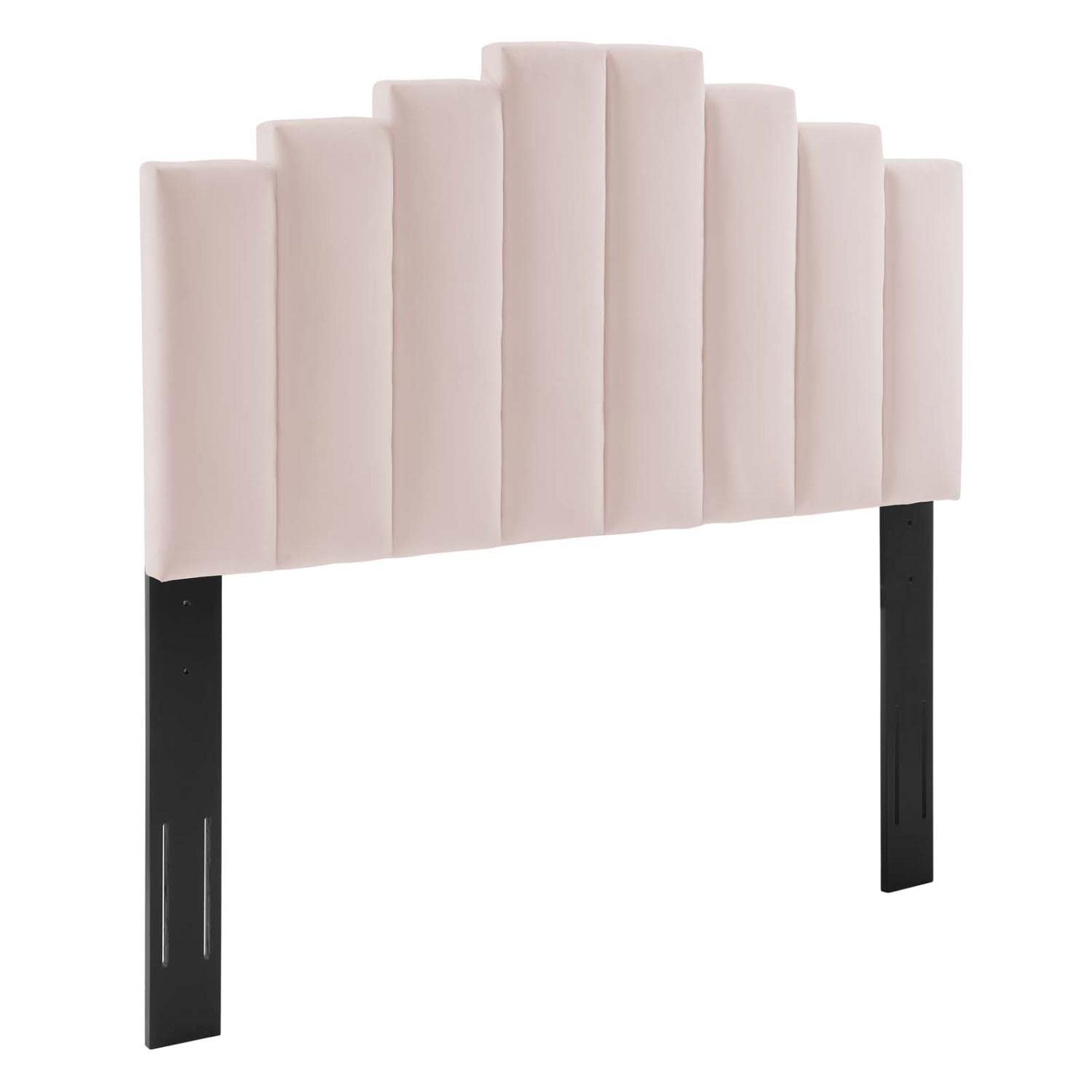 headboards | CasaFoyer Noelle Performance Velvet Full/Queen Headboard | Luxurious Stain-Resistant Velvet | Adjustable Height | Glam Deco Style | Pink | casafoyer.myshopify.com