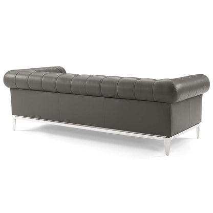 kitchen and dining room sets | CasaFoyer Idyll Leather Chesterfield Sofa & Armchair Set | Ultimate Luxury & Relaxation | Soft Leather Upholstery | Plush Seating | Sturdy Stainless Steel Frame | Vintage Design | casafoyer.myshopify.com