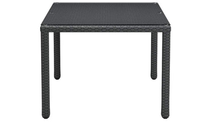 Dining Table | Sojourn 59 Outdoor Patio Dining Table | Sturdy & Versatile Seating | Synthetic Rattan Weave | UV Protection | Powder-Coated Aluminum Frame | casafoyer.myshopify.com