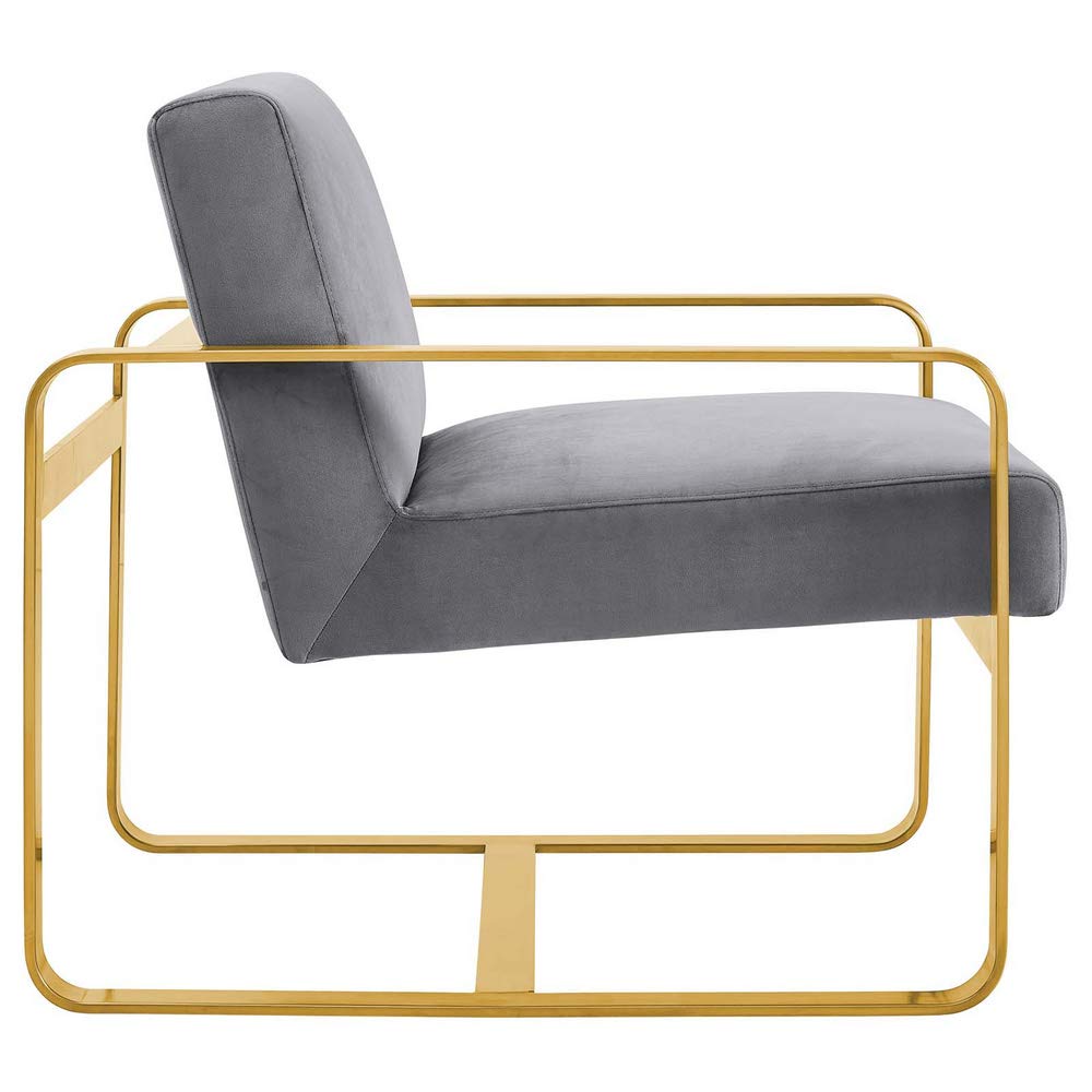 home office desk chairs | CasaFoyer Astute Performance Velvet Armchair | Modern Elegance | Stain-Resistant Upholstery | Gold Stainless Steel Frame | 330 lbs Weight Capacity | casafoyer.myshopify.com