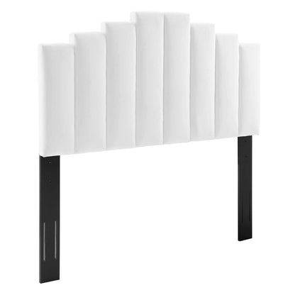 headboards | CasaFoyer Noelle Performance Velvet King/California King Headboard | Opulent Art Deco Style | Stain-Resistant Fabric | Adjustable Height | Cozy Foam Padding | casafoyer.myshopify.com