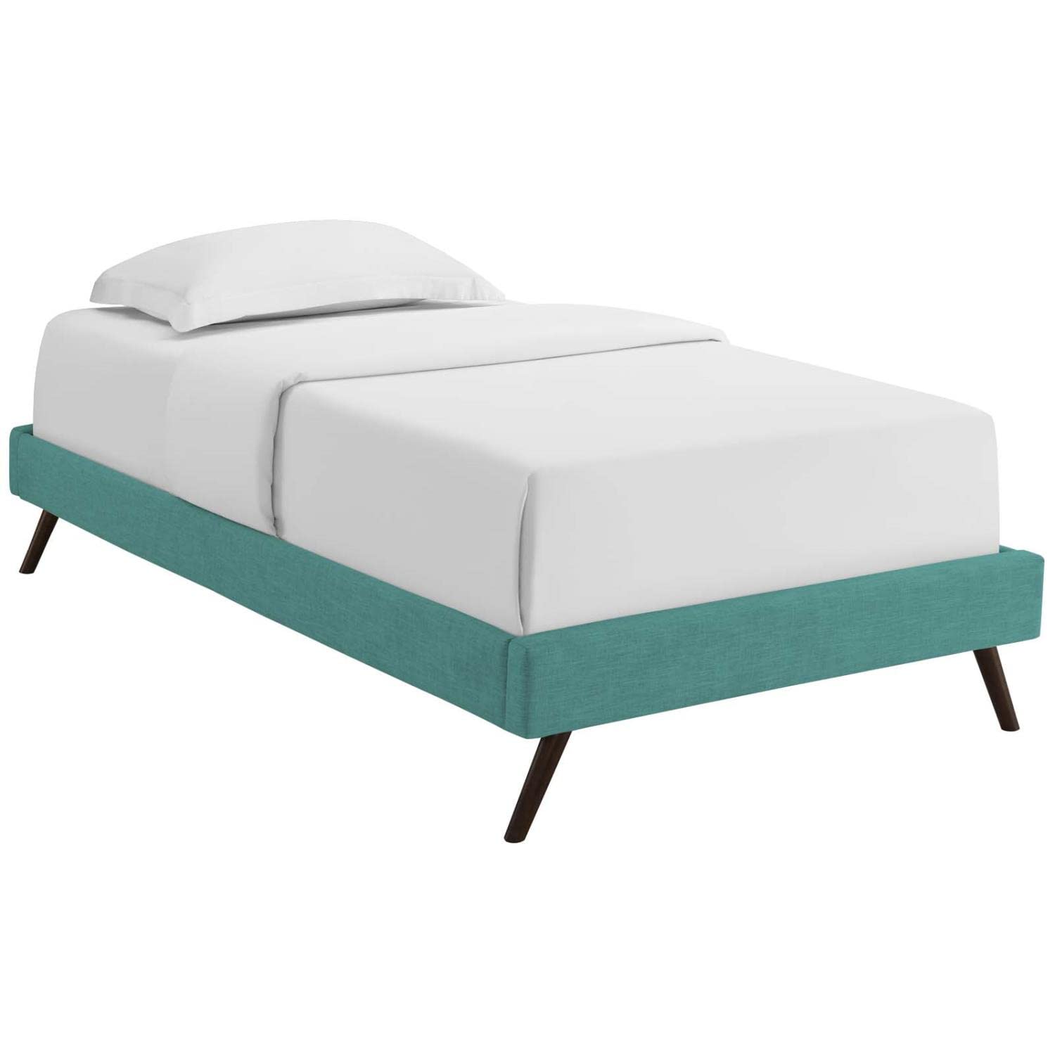 Bed | CasaFoyer Loryn Platform Bed | Solid Wood Frame | Polyester Upholstery | Wooden Slat Support | Memory Foam Compatible | Stylish Headboard Options | casafoyer.myshopify.com