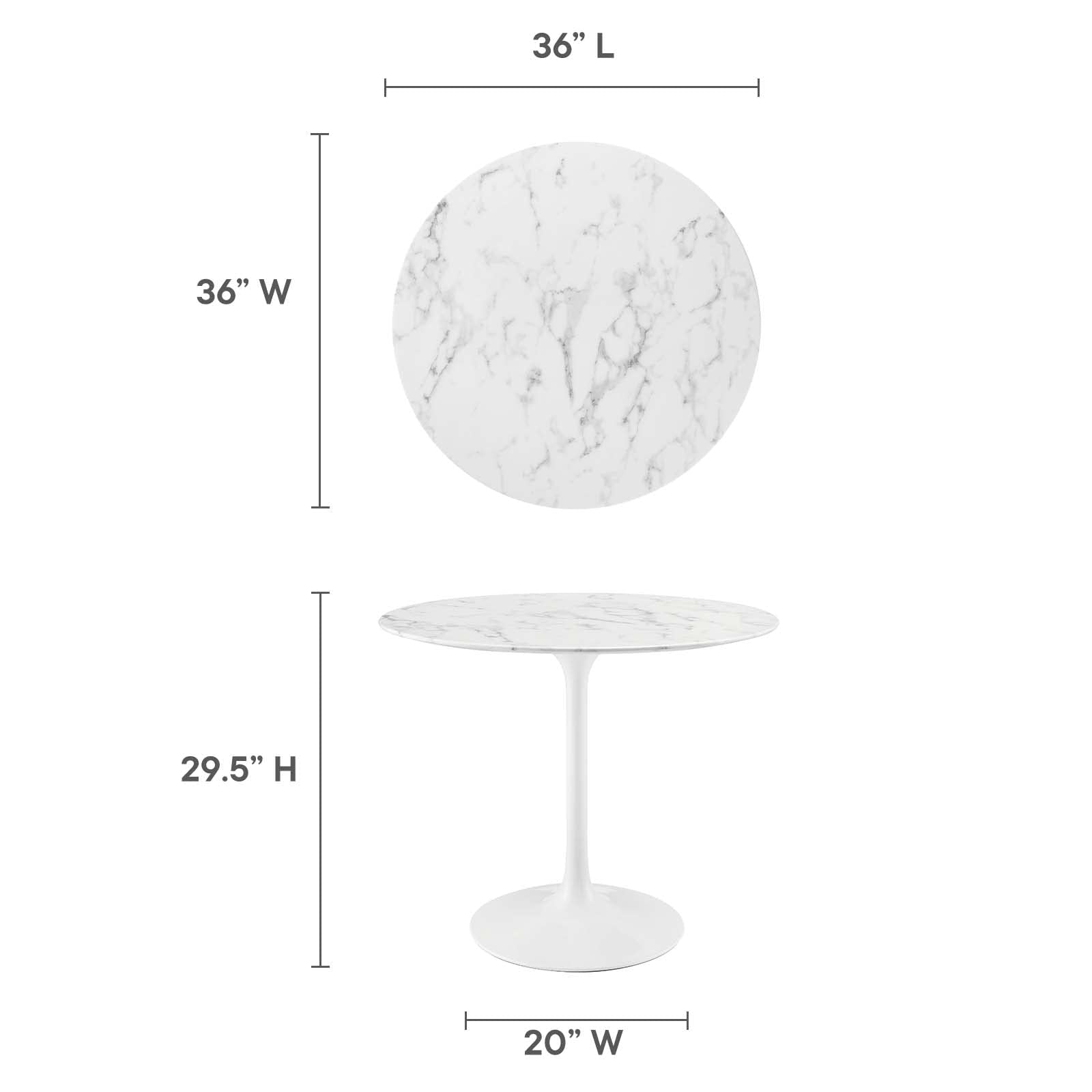 patio dining tables | CasaFoyer Lippa 36 Marble Dining Table | Sleek Contemporary Design | Organic Shape | Scratch Resistant Finish | Tapered Metal Base | casafoyer.myshopify.com