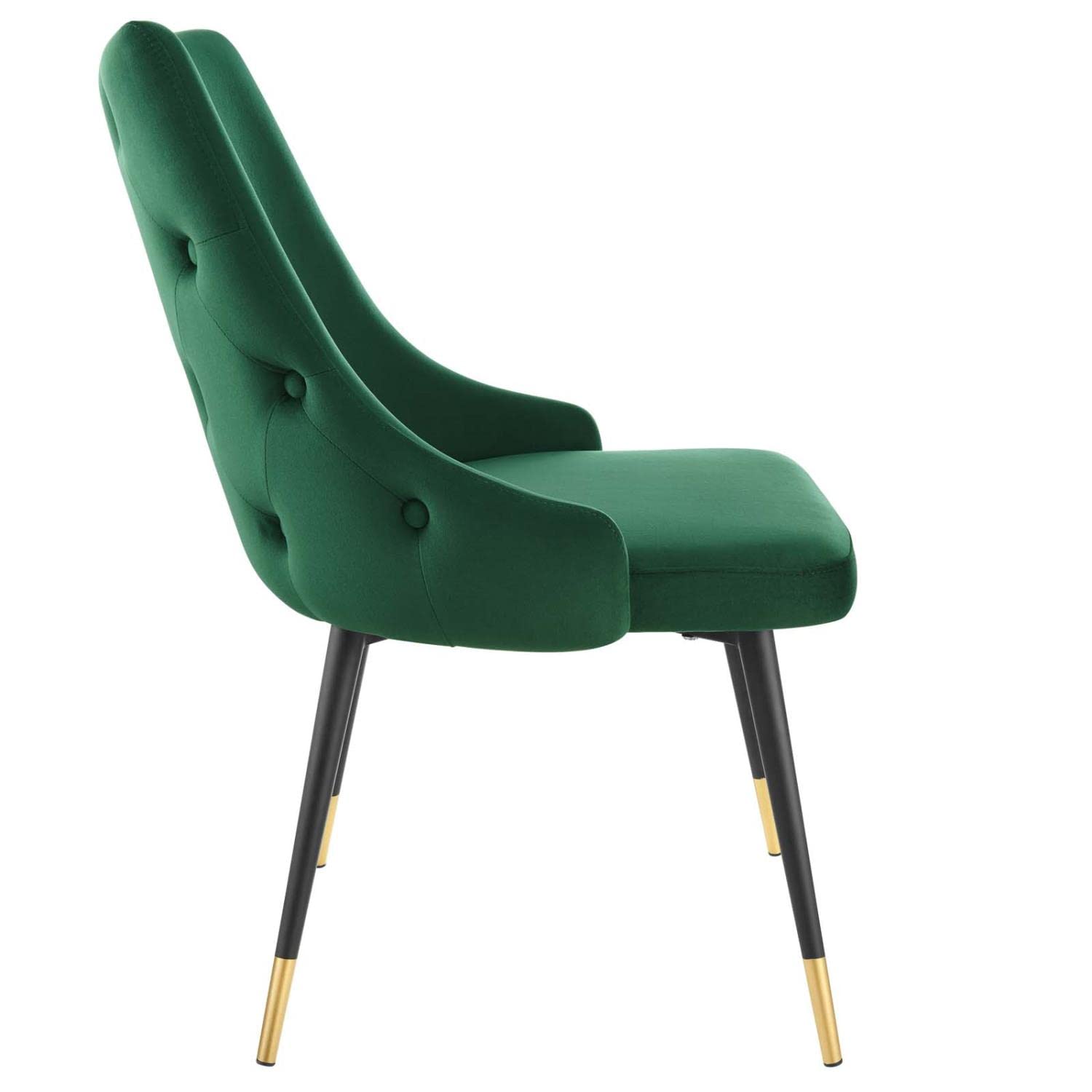 home office desk chairs | CasaFoyer Adorn Tufted Performance Velvet Dining Side Chair | Elegant, Comfortable, Versatile | Set of 2 | Green | No Assembly Required | casafoyer.myshopify.com