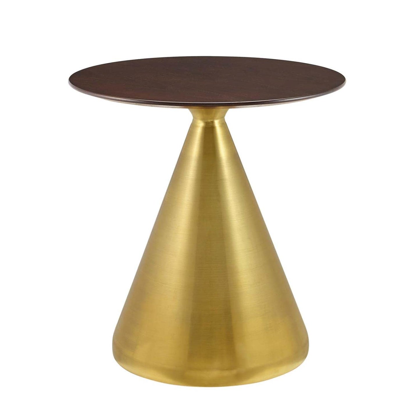patio dining tables | CasaFoyer Tupelo 28 Dining Table | Modern Style | Mid-Century Design | Organic Shape | Gold Metal Base | MDF & Wood Grain Veneer | Non-Marking Ring | Easy Assembly | casafoyer.myshopify.com