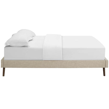 Bed | CasaFoyer Loryn Platform Bed | Solid Wood Frame | Polyester Upholstery | No Box Spring Needed | Memory Foam Compatible | Stylish Headboard Options | Modern Bedroom Décor | casafoyer.myshopify.com