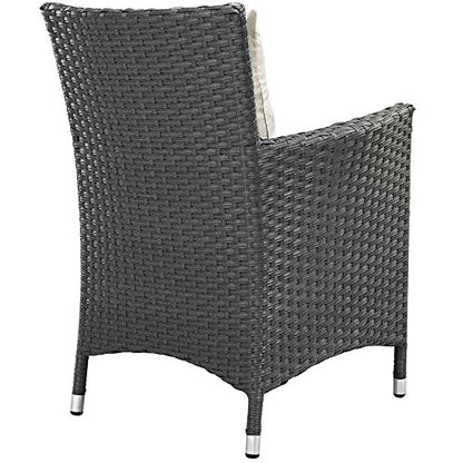 kitchen and dining room sets | CasaFoyer Sojourn Outdoor Patio Furniture Set | 7 Piece Dining Collection | Sunbrella Cushions | Synthetic Rattan Weave | Aluminum Frame | casafoyer.myshopify.com