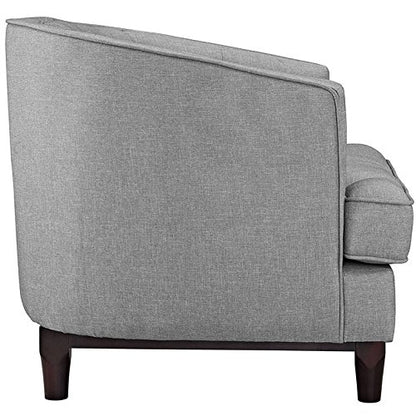 home office desk chairs | CasaFoyer Coast Armchair Set of 2 | Elegant Deep Button Tufting | Polyester Upholstery | Walnut Stained Wood Legs | Removable Seat Covers | Comfortable & Durable | casafoyer.myshopify.com