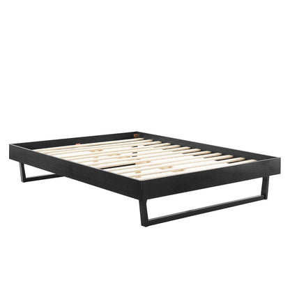 Bed | CasaFoyer Billie Queen Platform Bed Frame | Modern Style | Interchangeable Headboards | Durable Wood Construction | No Box Spring Needed | Easy Assembly | Black | casafoyer.myshopify.com