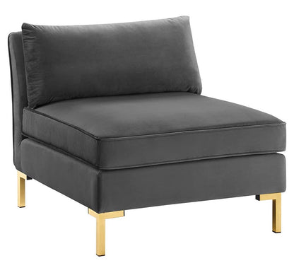 sofas | CasaFoyer Ardent Performance Velvet 5-Piece Sectional Sofa | Vintage Modern Glam Deco Style | Stain-Resistant Velvet | Versatile Configurations | Comfortable Seating | Gold Metal Legs | 440 lbs Weight Capacity | casafoyer.myshopify.com