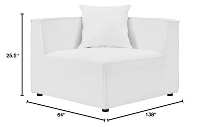 executive chairs | CasaFoyer Outdoor Patio Saybrook Upholstered 6-Piece Sectional Sofa | Comfortable & Stylish | All-Weather & UV-Resistant | French Piping | Aluminum Frame | 300 lbs Weight Capacity | casafoyer.myshopify.com