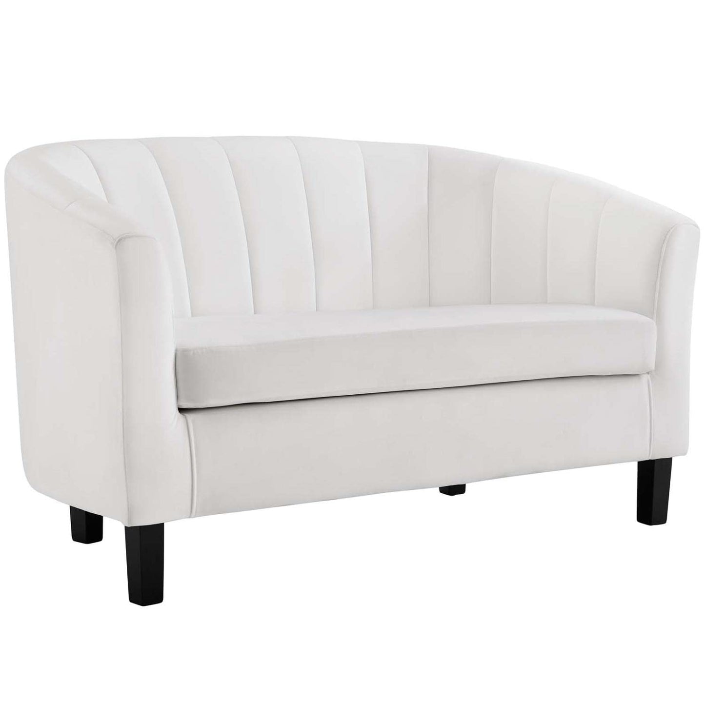 kitchen and dining room sets | CasaFoyer Prospect Performance Velvet Loveseat & Armchair Set | Luxurious Design | Stain-Resistant Fabric | Comfortable Padding | White | casafoyer.myshopify.com