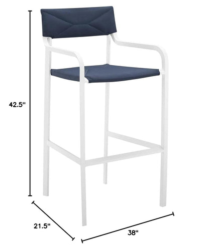 home office desk chairs | CasaFoyer Raleigh Outdoor Patio Dining Bar Stool Set of 2 | Sleek & Minimalist Design | All-Weather UV Resistant Fabric | Stackable & Compact Storage | 300 lbs Weight Capacity | casafoyer.myshopify.com