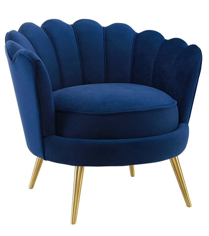 home office desk chairs | CasaFoyer Admire Scalloped Edge Performance Velvet Accent Armchair | Ocean Serenity | Artistic Seashell Edges | Tufted | Organic Barrel Back Design | Stain-Resistant Velvet | Gold Stainless Steel Legs | casafoyer.myshopify.com