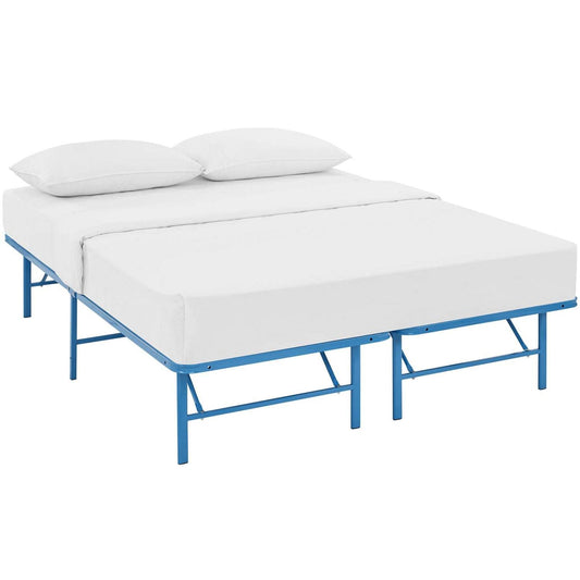 Bed | CasaFoyer Horizon Metal Bed Frame | Durable Stainless Steel | 14 Clearance | 1300 lbs Weight Capacity | Foldable Design | Non-Marking Foot Caps | Queen Size | casafoyer.myshopify.com