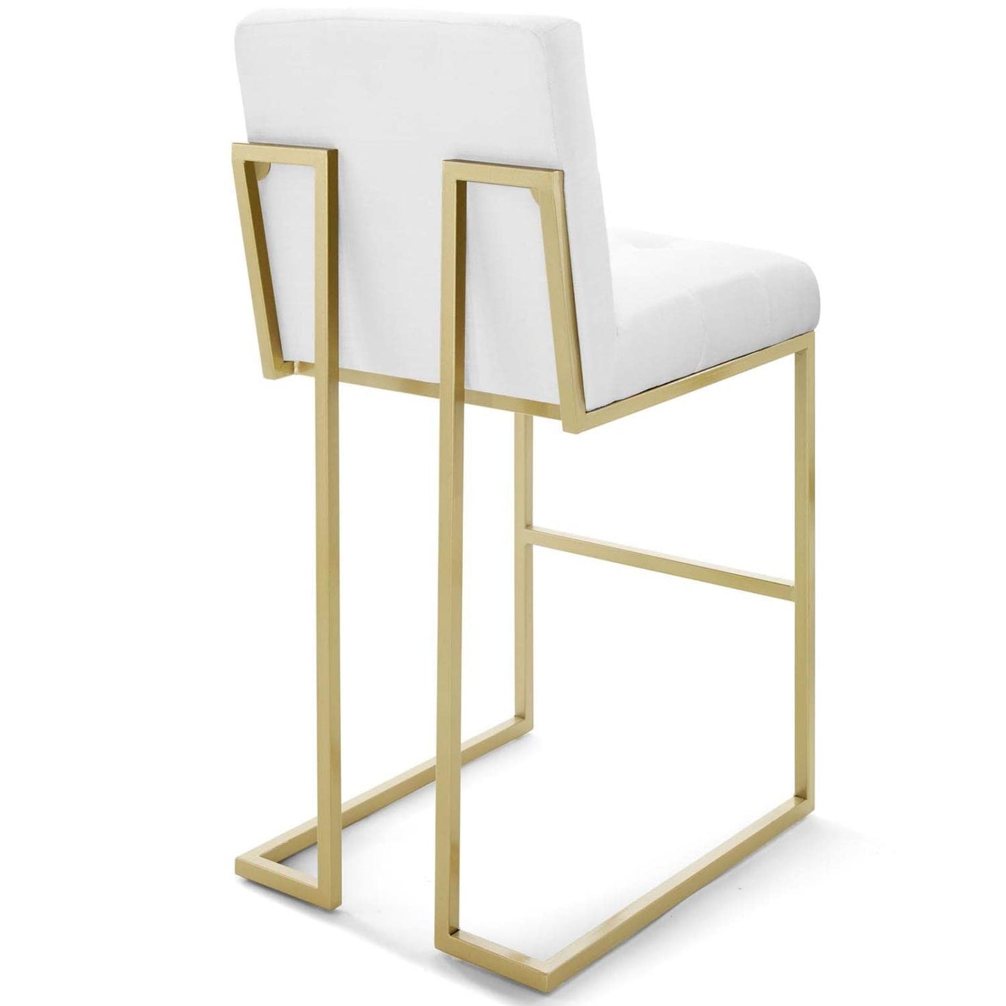 barstools | CasaFoyer Privy Bar Stool Set of 2 | Modern Elegance | Fabric Upholstery | Geometric Base | Footrest | No Assembly | 331 lbs Capacity | casafoyer.myshopify.com
