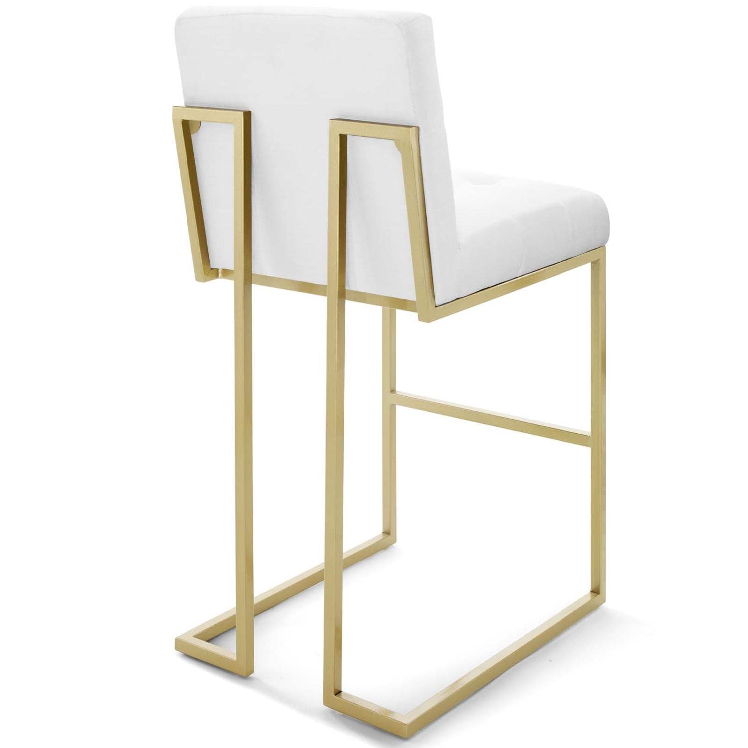 barstools | CasaFoyer Privy Bar Stool Set of 2 | Modern Elegance | Fabric Upholstery | Geometric Base | Footrest | No Assembly | 331 lbs Capacity | casafoyer.myshopify.com