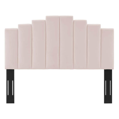 headboards | CasaFoyer Noelle Performance Velvet Full/Queen Headboard | Luxurious Stain-Resistant Velvet | Adjustable Height | Glam Deco Style | Pink | casafoyer.myshopify.com