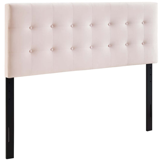 headboards | CasaFoyer Emily Full Performance Velvet Biscuit Tufted Headboard | Timeless Elegance & Modern Luxury | Stain-Resistant & Adjustable Height | Pink | casafoyer.myshopify.com